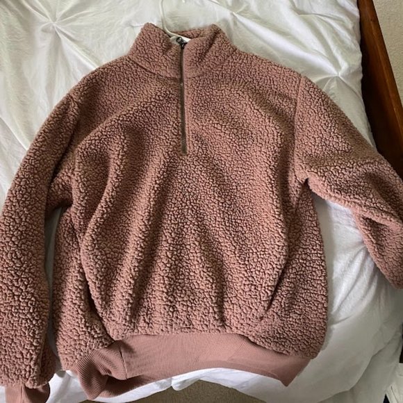 American Eagle Sherpa Quarter Zip - Picture 1 of 2